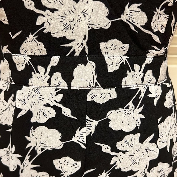 Lulus Darling Daylily White and Black Floral Print High-Low Maxi Dress, NWT - Picture 5 of 17